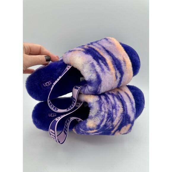 NEW UGG Women's Disco Marble purple orange pink Slide Slippers Shoes US 9 EU 40 - Picture 6 of 7